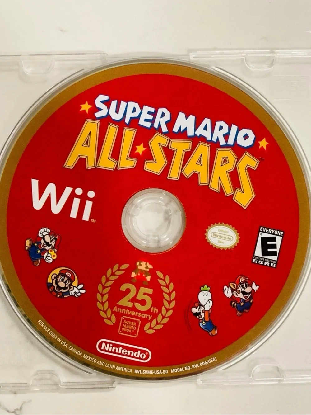Nintendo Wii Super Mario All-Stars Disc Only